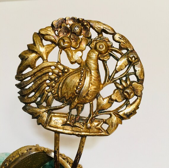 19th Century Fā Zān 髮簪 Repoussé Gilt Hair Adornmen