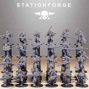 Scavenger infantry Builder Kit in batch licensed by StationForge