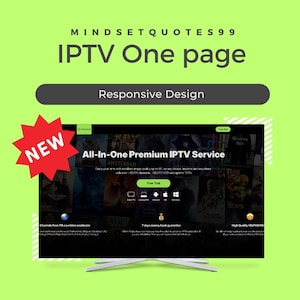Modello IPTV HTML, CSS e JavaScript - Web design reattivo