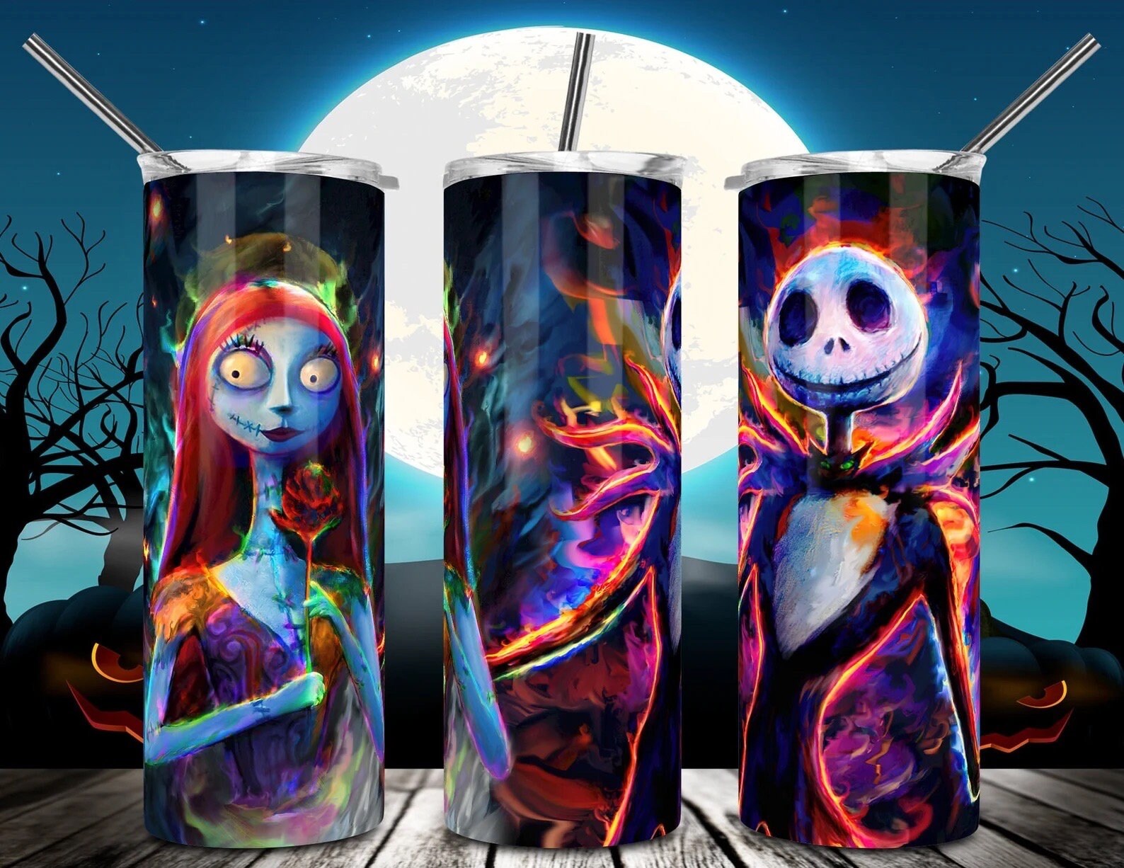 Wrap Halloween nightmare, ready to press, sublimation transfer, tumbler, 12oz, 20oz, print out, adult, kids, men, women