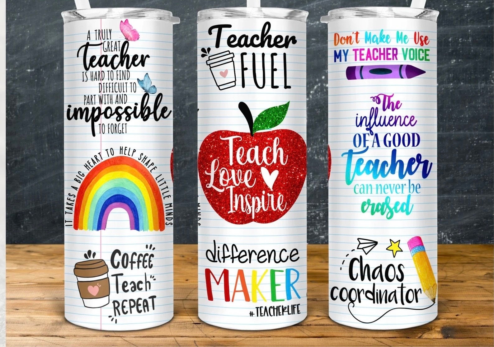 Wrap Teacher fuel, ready to press, sublimation transfer, tumbler, 12oz, 20oz, print out, adult, kids, men, women