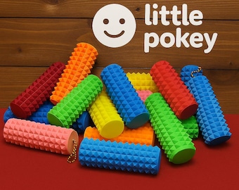 Rodillo antiestrés con pinchos - Llavero con juguete para aliviar el estrés y estimular el dolor