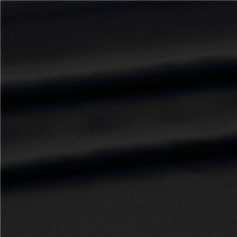 228734 solid black sateen fabric by Robert Kaufman | Etsy