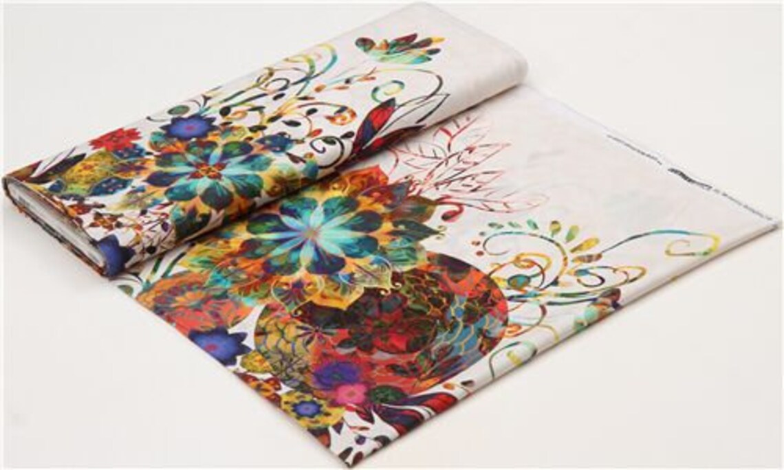 242103 Robert Kaufman Venice light cream panel cotton fabric Etsy