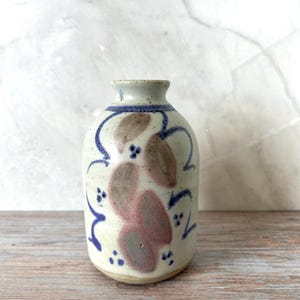 Vintage Studio Pottery Handmade Vase - Artist Signed Carol Hutchinson