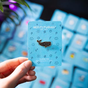 Whale Enamel Pin | Vintage Lapel Pin | Cute Enamel Pin | Fun Unique Gifts | Pin Badge | Cute Brooch