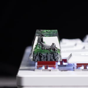 Chinesische Mauer Kunstharz Artisan Keycap | Benutzerdefinierte Tastenkappe | Gaming Tastenkappe | Ersatz-Schlüsselkappe | Lustiges Geschenk | Cherry MX Tastenkappe