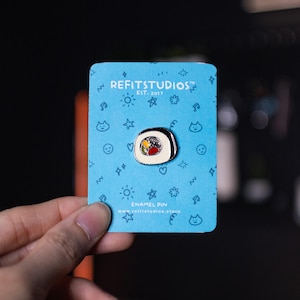 Cute "Sushi" Pin | Funny Lapel Pin | Enamel Pin | Unique Gifts | Pin Badge | Cute Brooch