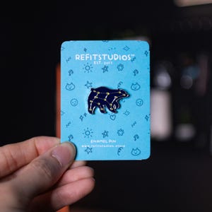 Astrology "Bear" Pin | Funny Lapel Pin | Enamel Pin | Unique Gifts | Pin Badge | Cute Brooch