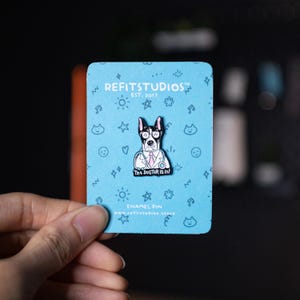 Healthcare "The DOGtor is in!" Pin | Funny Lapel Pin | Enamel Pin | Unique Gifts | Pin Badge | Cute Brooch