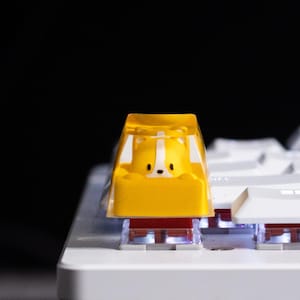 Corgis Harz Artisan Keycap | Benutzerdefinierte Tastenkappe | Gaming Tastenkappe | Ersatz-Schlüsselkappe | Lustiges Geschenk | Cherry MX Tastenkappe