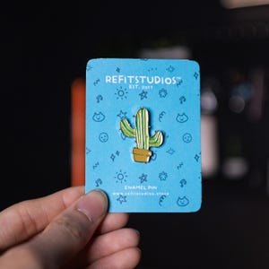 Cute "Cactus" Pin | Funny Lapel Pin | Enamel Pin | Unique Gifts | Pin Badge | Cute Brooch