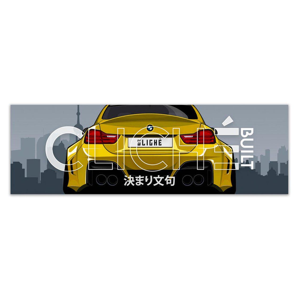 Widebody BMW M4 Custom Bumper Slap Sticker | for Car Enthusiast | Car ...