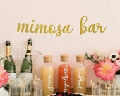 Mimosa Bar Sign, Wedding Reception Sign, Mimosa Bar Banner, Dessert Table, Dessert Bar, Treat Bar, Treat Yo Self