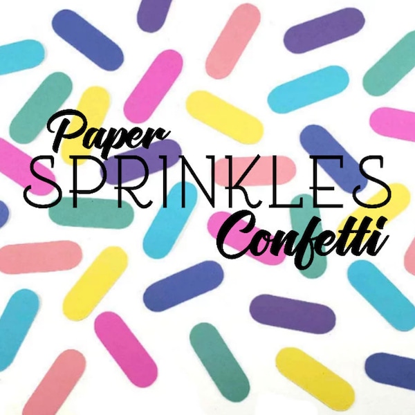 Paper Sprinkles Confetti, Donut Birthday Party, Cupcake Sprinkles Confetti, Table Scatter, Table Confetti