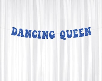 Dancing Queen Banner, Disco Theme, 1970's Disco Bachelorette