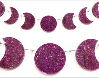 Moon Phase Wall Hanging, Phases of the Moon, Moon Phase Art, Next Day Shipping!