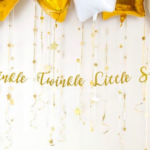 Twinkle Twinkle Little Star Banner, Baby Shower Banner, Baby Sprinkle, Gender Reveal, Twinkle Twinkle Little Star Birthday Theme