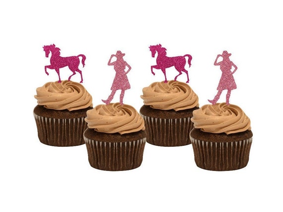 Cowgirl Cupcake Toppers, Western Cowgirl Birthday, Cowgirl Theme Il_570xn