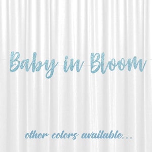 Baby in Bloom Banner, Garden Party Baby Shower, Garden Themed, Baby Sprinkle, Baby Shower Banner, Sprinkled with Love image 4