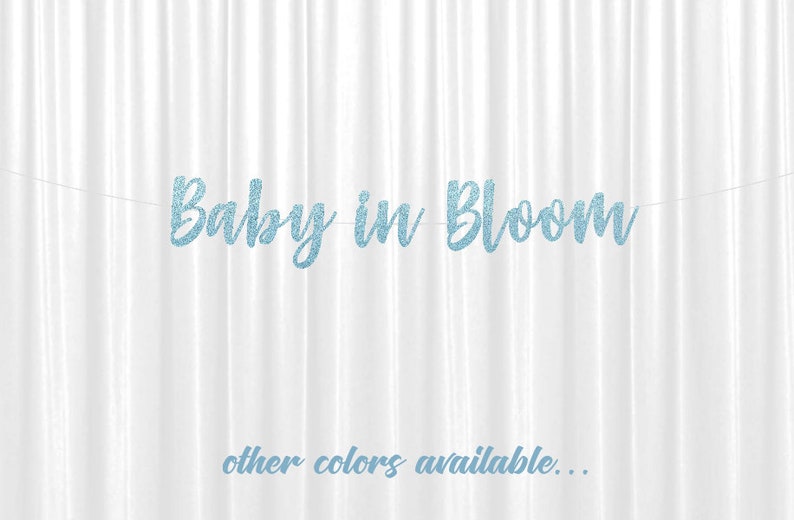 Baby in Bloom Banner, Garden Party Baby Shower, Garden Themed, Baby Sprinkle, Baby Shower Banner, Sprinkled with Love image 4