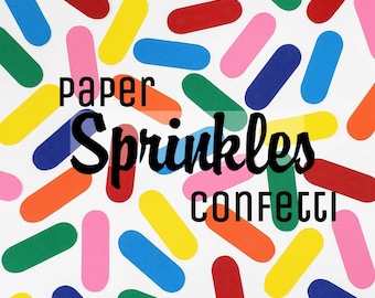 Paper Sprinkles Confetti, Donut Birthday Party, Cupcake Sprinkles Confetti, Table Scatter, Table Confetti