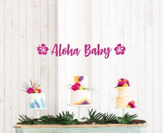 aloha baby banner