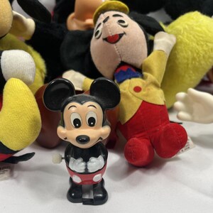 Vintage Disney Mickey Mouse Plush Stuffed Toy Lot Mixed Sizes Dolls Black Red image 5