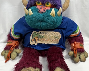 Vintage 1985 My Pet Monster Plush Amtoy 24in Big Original No Cuffs