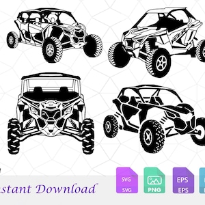 Can-am, sxs, bundle utv, clipart can-am, can am svg, eps, png, téléchargement numérique