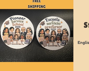 JW Stickers | English & Spanish | 2026 Pioneer School / Escuela de Precursores