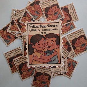 JW 2026 Convention Sticker Packs | English & Spanish | Eternal Happiness / Felices Para Siempre | JW Gifts