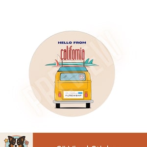 JW Sticker | pegadita | calcomanía | Pure Worship / Adoración Pura - greetings from California  (special assembly | asamblea especial)