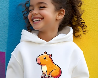 Capybara Cartoon Kids T-Shirt, Cute Capybara Shirt, Capybara Lover Gift Tee, Adorable Cartoon Capybara Shirt, Cute Kawaii Tee, Capybara Tees