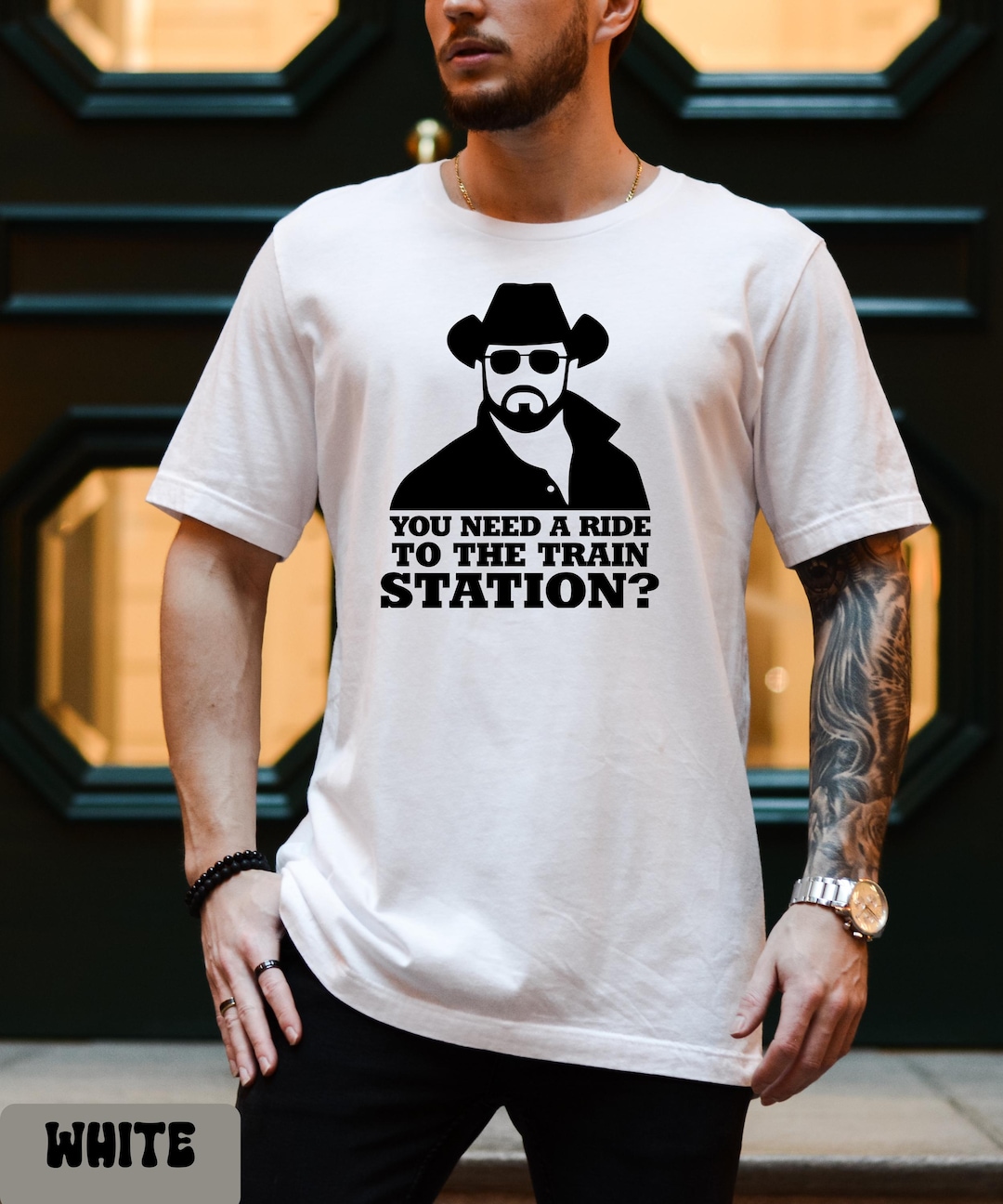 RIP Cowboy Graphic Tee - Train Station Meme Shirt