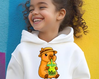 Capybara Boba Shirt | Cute Capybara T-Shirt | Boba Tea Animal Tee | Kawaii Capybara Shirt | Cozy Aesthetic Tee