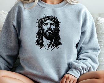 Jesus Crown of Thorns T-Shirt: Christian Faith Graphic Tee