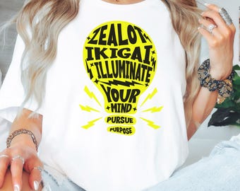 Illuminate Your Mind T-Shirt: Motivational Light Bulb Graphic Tee