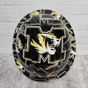 Mizzou Tigers Custom Hydro Dipped Full Brim Hard Hat, Helmet