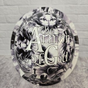 Armor of God Custom Hydro Dipped Full Brim Hard Hat, Helmet