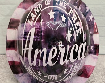 America 1776 Custom Hydro Dipped Hardhat, Helmet