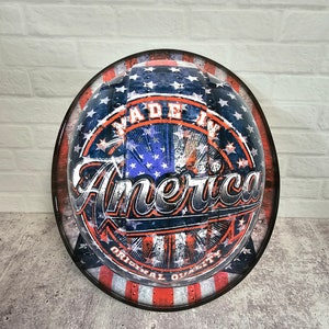 Made in America Custom Hydro Dipped Full Brim Hard Hat, Helmet