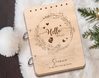 Personalized Baby's First Card Holder, Card Book, Card Keepsake, Card Storage, Custom Baby Memory Book, Custom Card Keeper, Custom Baby Card