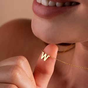 Colar inicial de ouro 18k, colar de letras personalizado, presentes personalizados para mulheres, colar inicial de prata 925k, colar delicado com nome e letras
