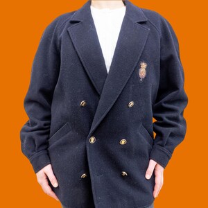 ジャケット・アウター 1950~1960s DOUBLE BREASTED WOOL COAT Vintage 1962 Naval Double Breasted Wool Jacket / Wool Jacket