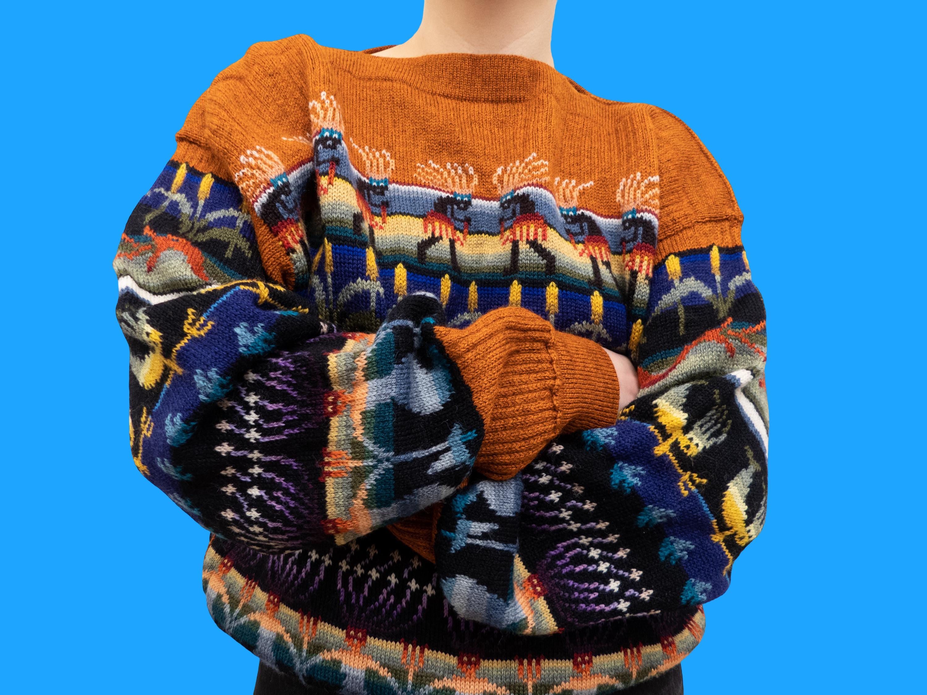 1980s Nordic Sweater - Etsy