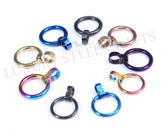 Removable O Ring Stainless steel - Various Colors Available for 6mm & 8mm Collars
