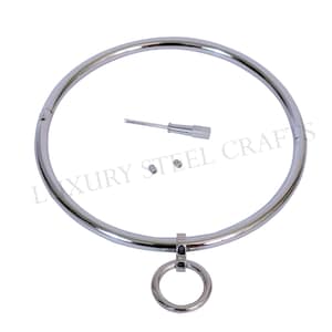 Peut inclure: Un collier ras de cou en métal argenté avec un anneau rond attaché. Le collier est livré avec un petit tournevis et deux vis.