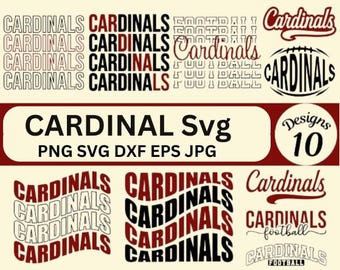 Cardinals SVG Bundle | Cardinals png,dxf,jpg,epd and svg | Instant Digital Download for Shirts & Crafts