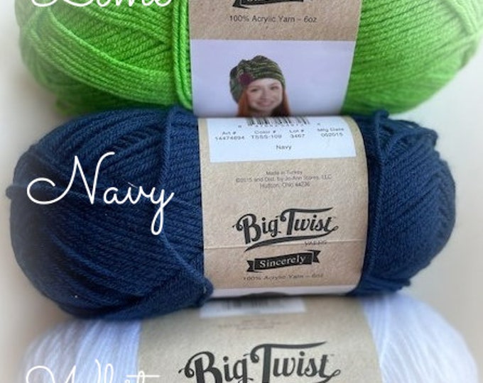 Joanns Brand Big Twist Value Yarn or Sincerly 4 Worsted Weight Yarn